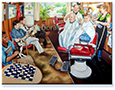 Vanishing Barbershop I | Deborah Scales FAMILY PORTRAIT Art 