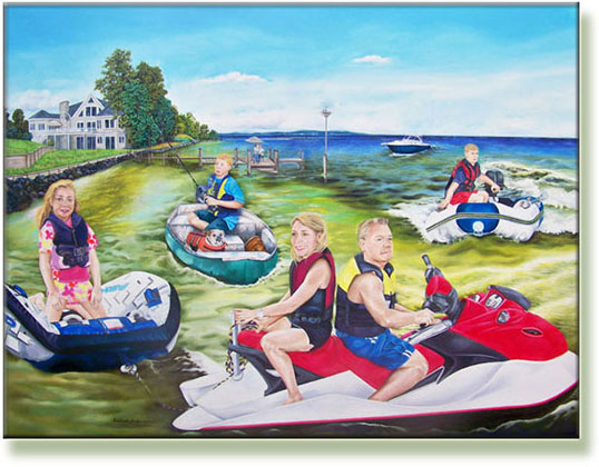 Summer Home | Deborah Scales FAMILY PORTRAITS Art